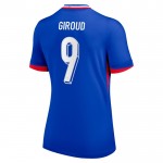 Günstige Fußballtrikots Frankreich Giroud 9 Frauens Heimtrikot EURO 2024 Kurzarm